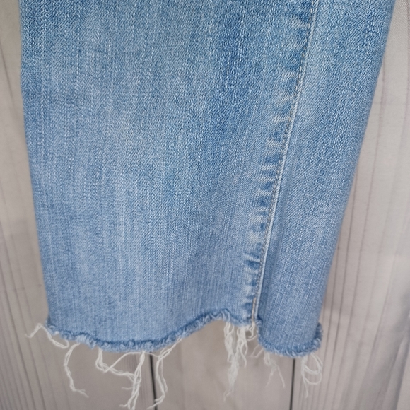 Paige Collette crop flare raw hem jeans - Picture 6 of 14